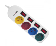 Maclean 4 gniazda + 2xUSB przedłużacz MCE229W Biała - 1376945 - zdjęcie 4